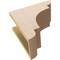 Ekena Millwork 6"W x 12"D x 12"H Classic New Brighton Rough Cedar Woodgrain TimberThane Corbel, Primed Tan CORUR06X12X12NEBRCPR - alternate 6